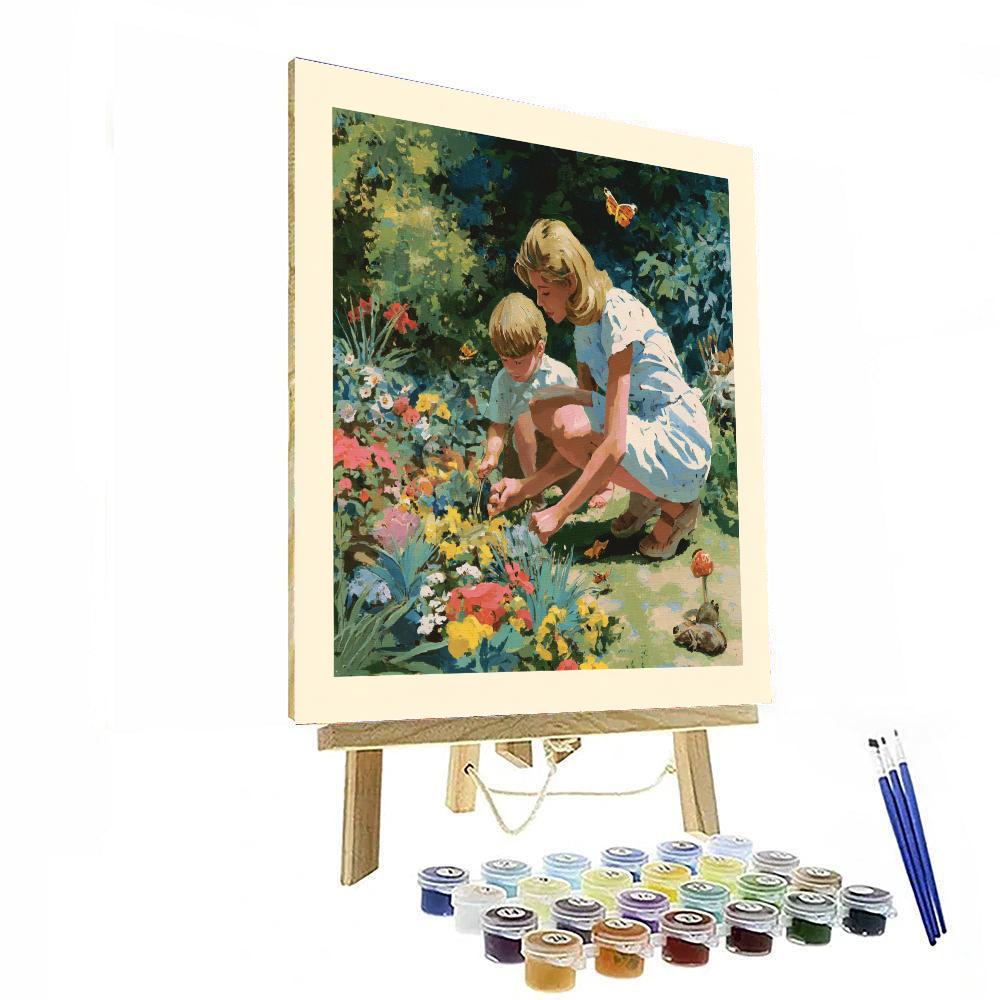Mom’s Magical Garden Paint By Color
