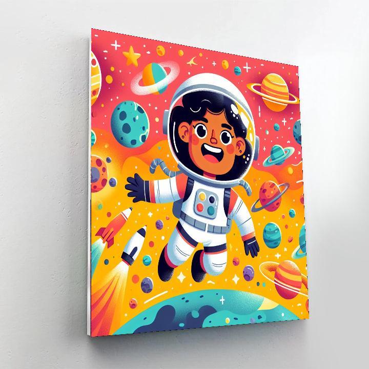 Astronaut's Galactic Quest Numbered Painting Kits
