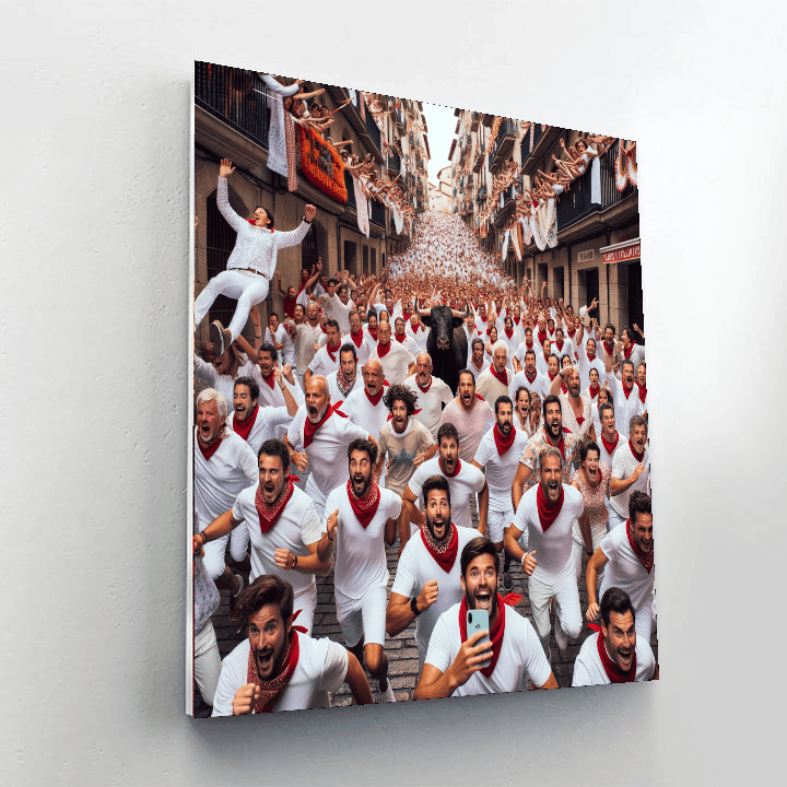 San Fermin - Spain Number Painting