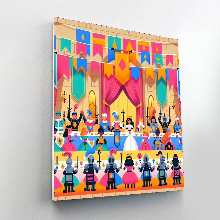Royal Knight's Banquet Paint By Numbers