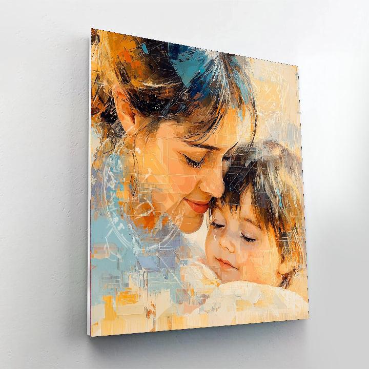 Mother's Tender Touch Number Painting