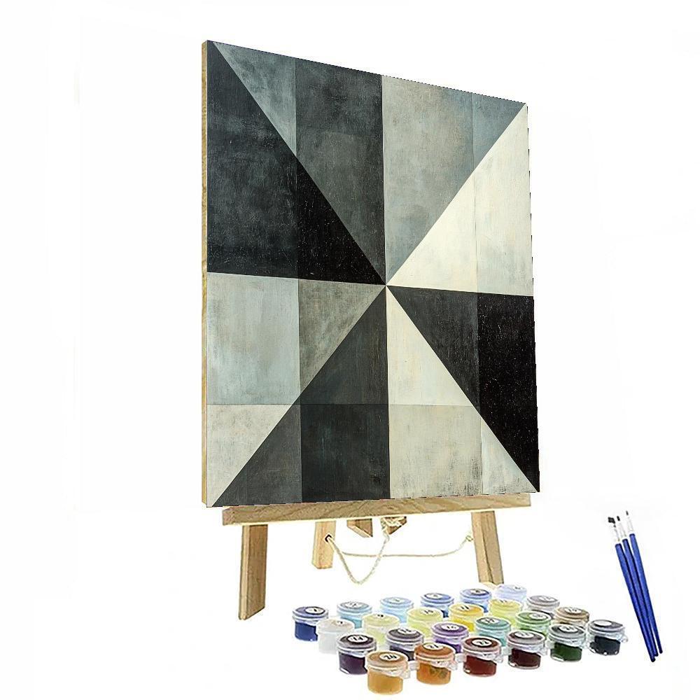 Kazimir Malevich Inspired Subtle Layers  Paint By Color