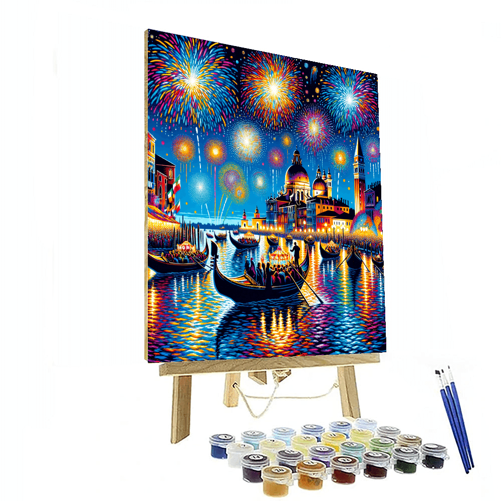 Festa Del Redentore - Venice, Italy Painting By Numbers Kit