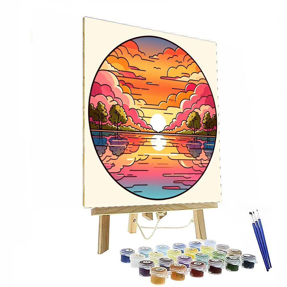 Splendid Sunsets Painting Number Kit