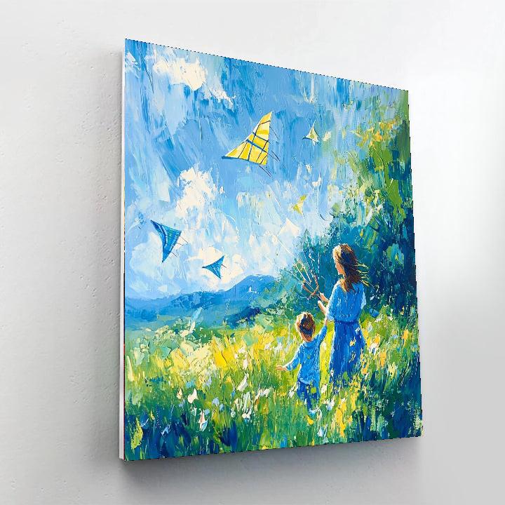 Kite Day Joy Painting Number Kit