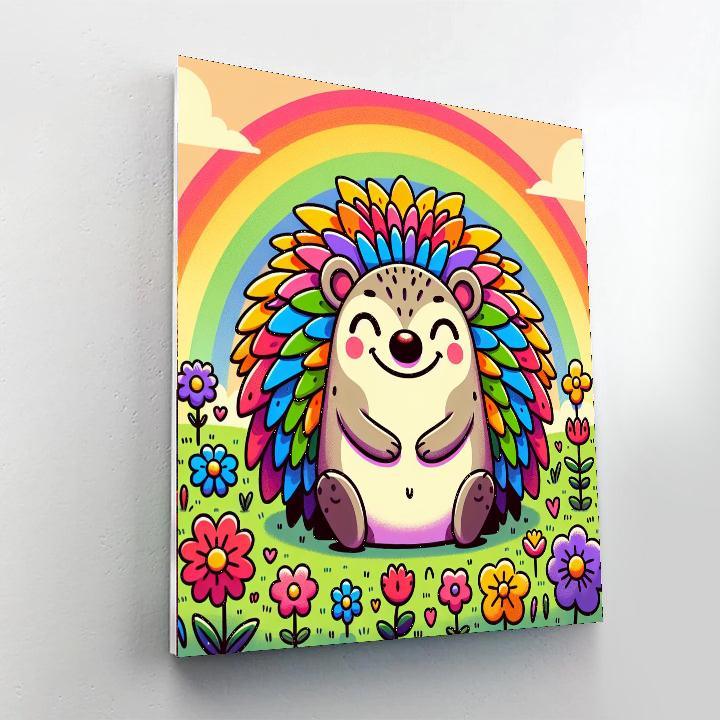 Rainbow Hedgehog Paint By Numbers Kits