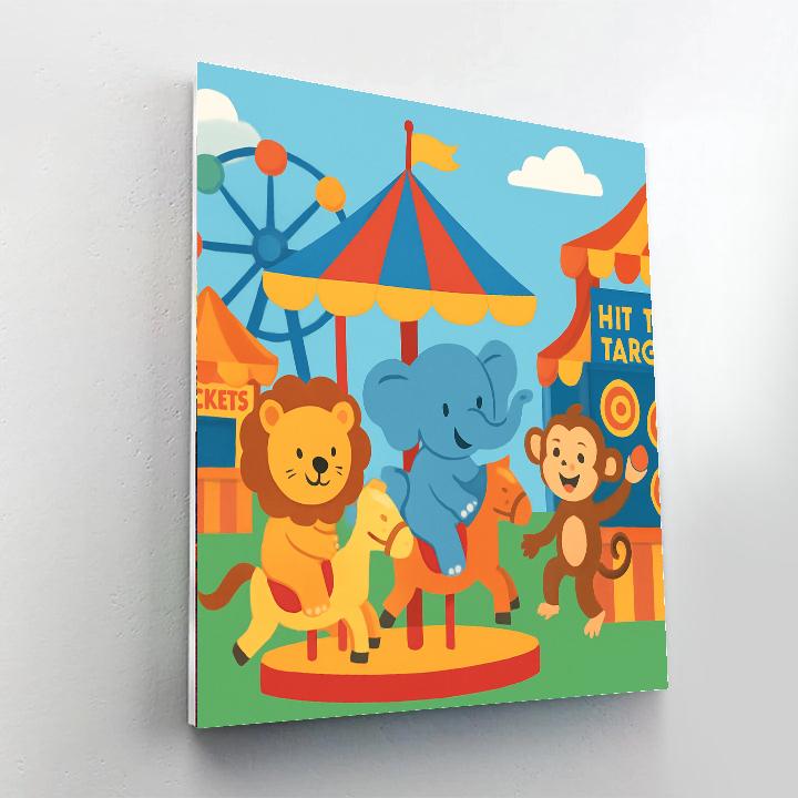 Giggles At The Fair DIY Paint By Numbers