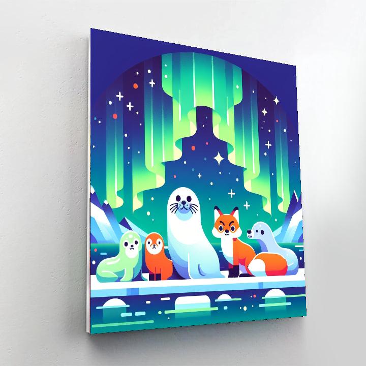 Aurora Arctic Adventure Numbered Painting Kits