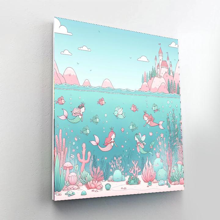 Underwater Fairyland DIY Paint By Numbers