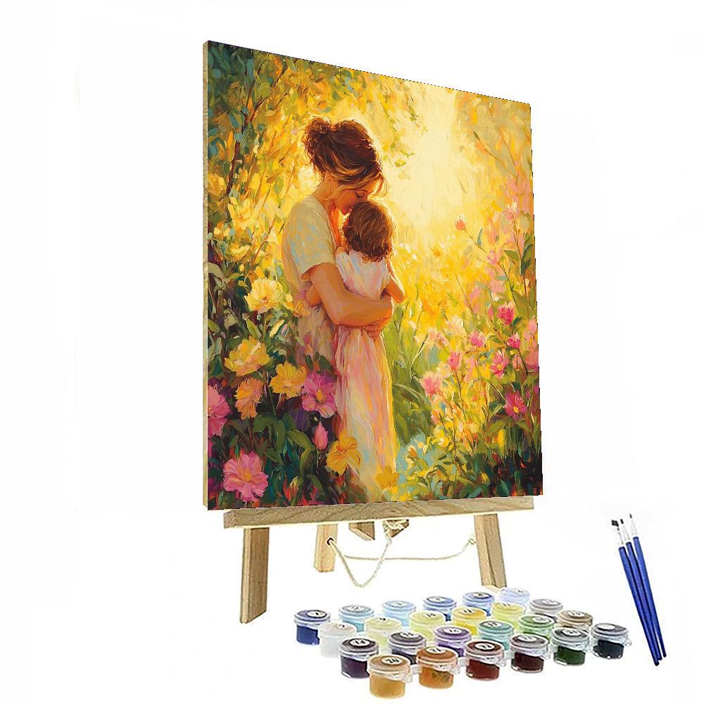 Daybreak Hug In The Garden Number Painting