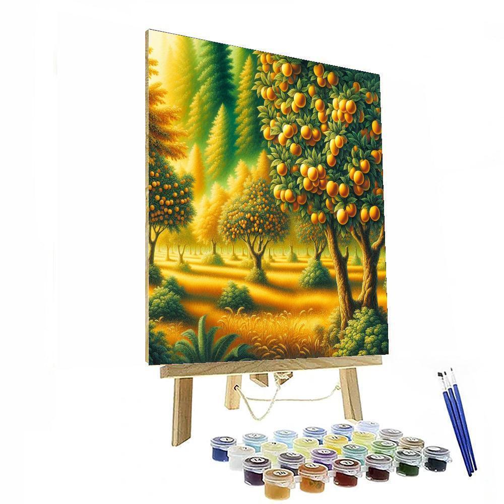 Golden Orchard Bounty Paint By Numbers Art