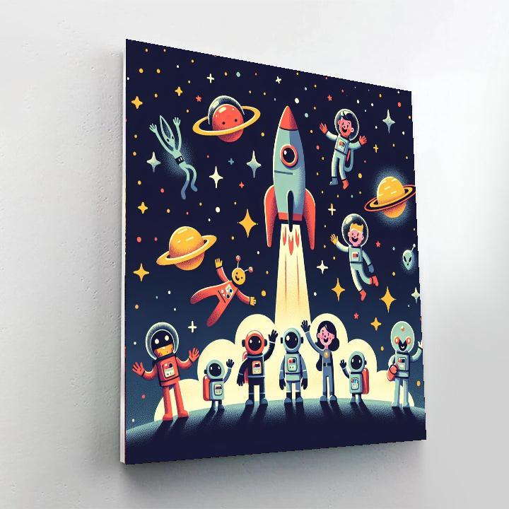 Galactic Space Quest Painting By Numbers Kit