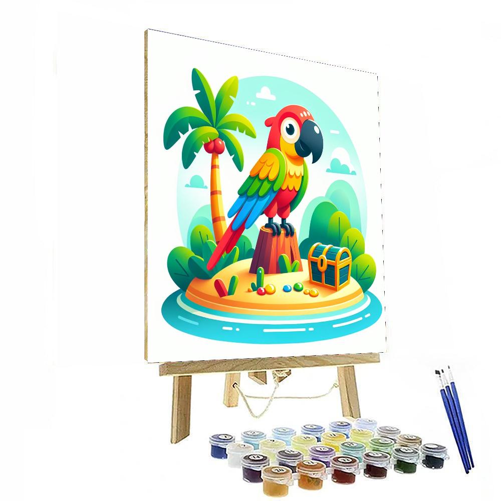 Parrot's Treasure Island Numbered Painting Kits