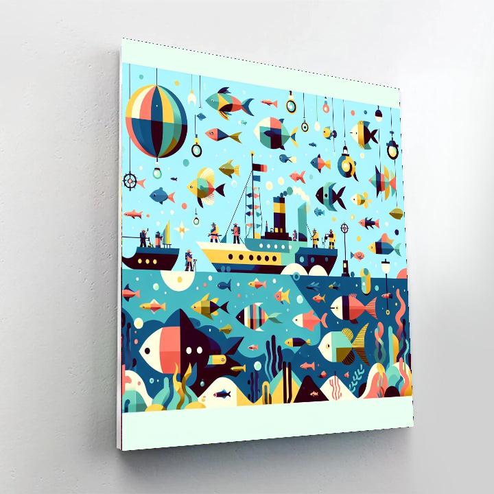 Oceanic Odyssey Expedition Paint By Numbers Art