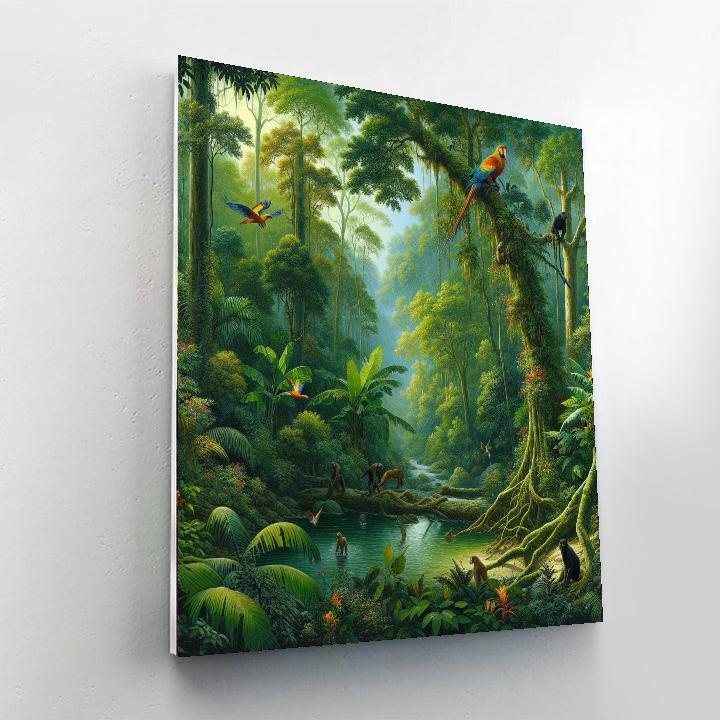 Enchanted Rainforest Escape Paint By Number