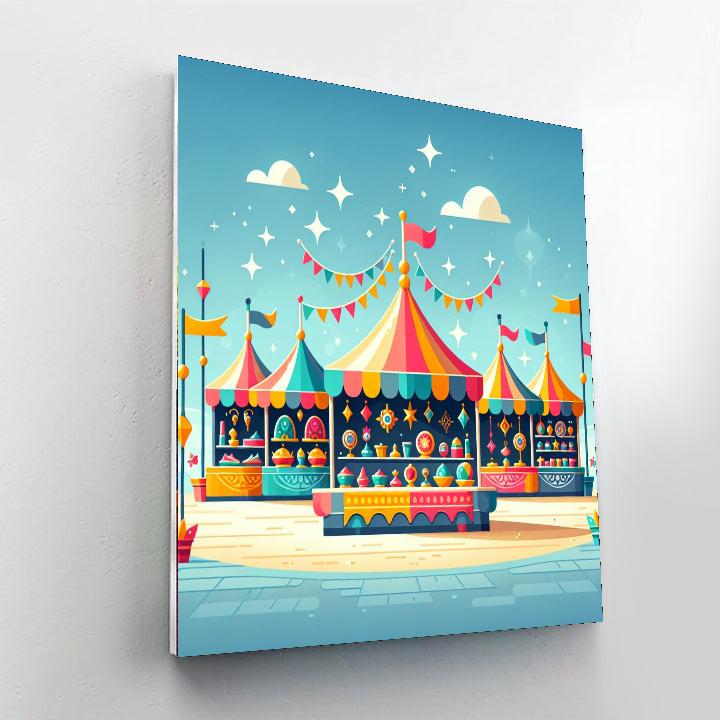 Magic Market Bazaar Painting Number Kit