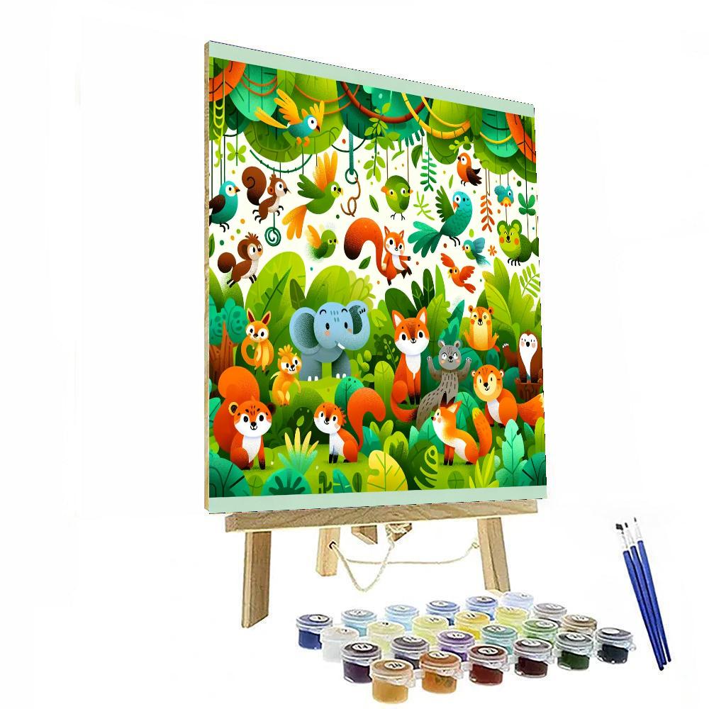 Jungle Jamboree Celebration Paint By Color