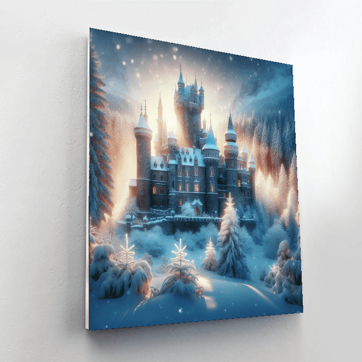 Winter Castle Mystery Number Painting