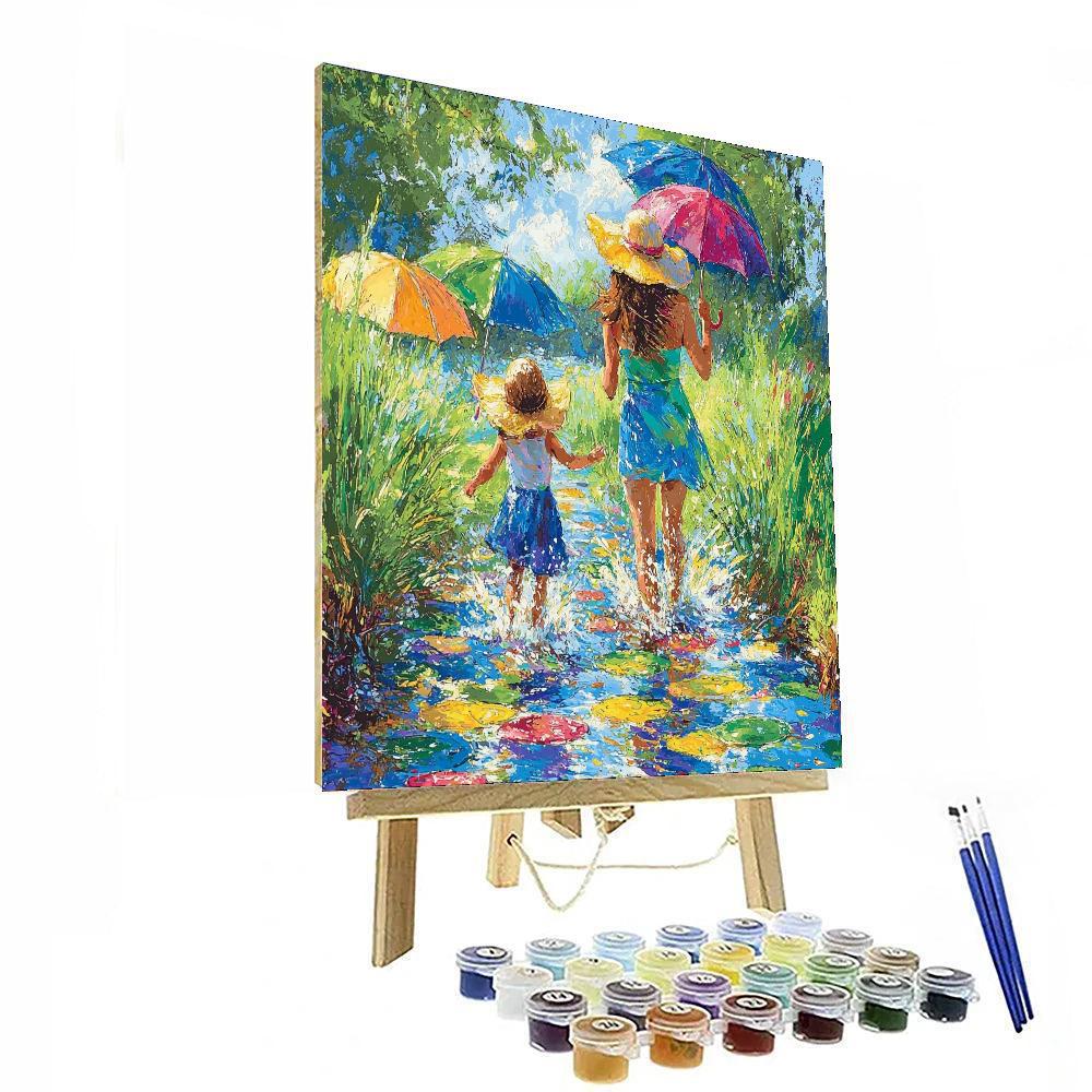 Puddle Jumping Joy DIY Paint By Numbers
