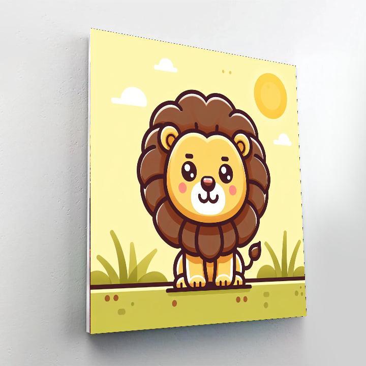 Lively Lion Friends Numbered Painting Kits