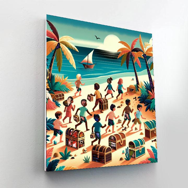 The Great Treasure Hunt Number Painting