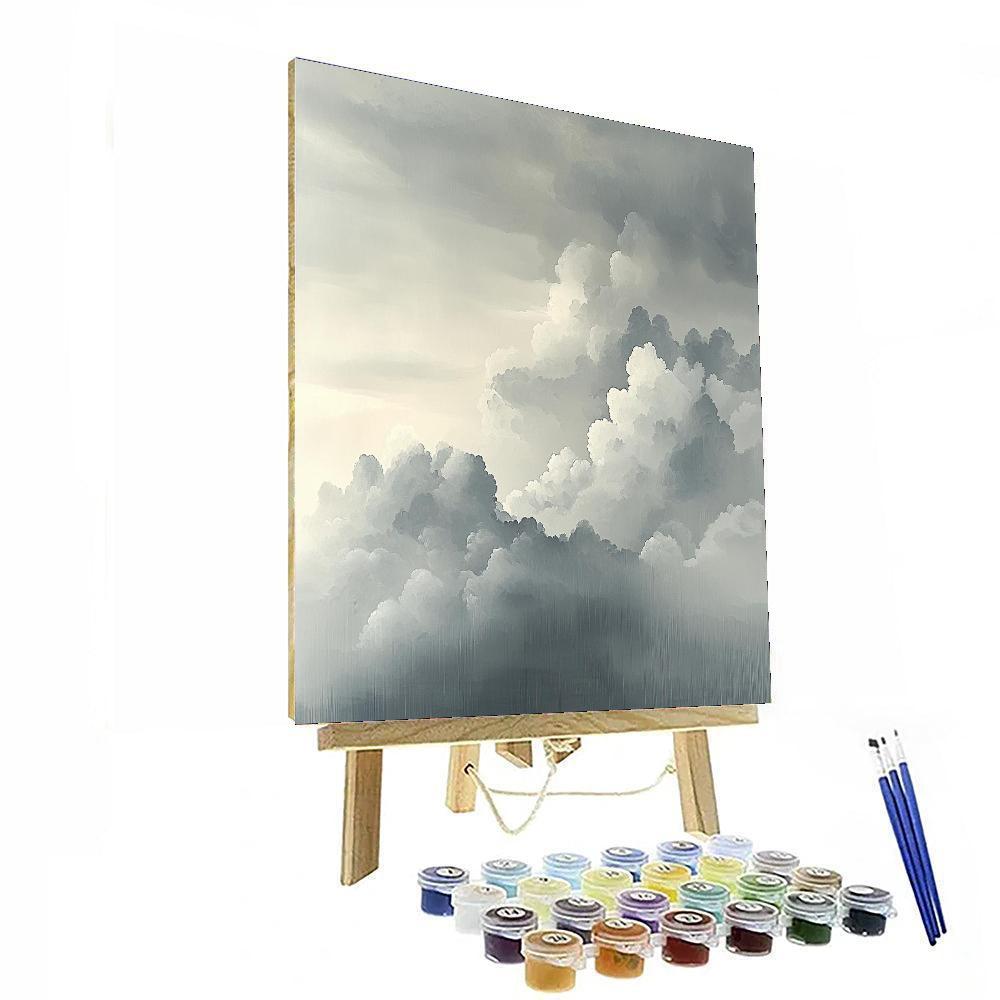 Zhao Mengfu Inspired Eternal Essence Of Clouds  Paint By Color