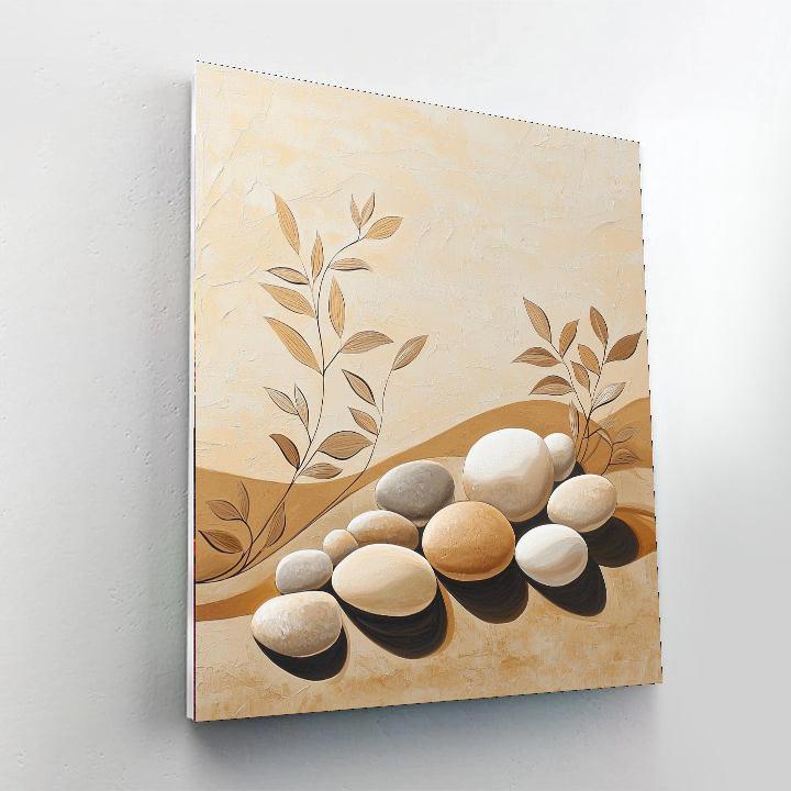 Zhao Mengfu Inspired Harmony Of Stones  Painting Number Kit
