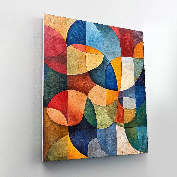 Paul Klee Inspired Abstract Nature's Echo  Painting Number Kit