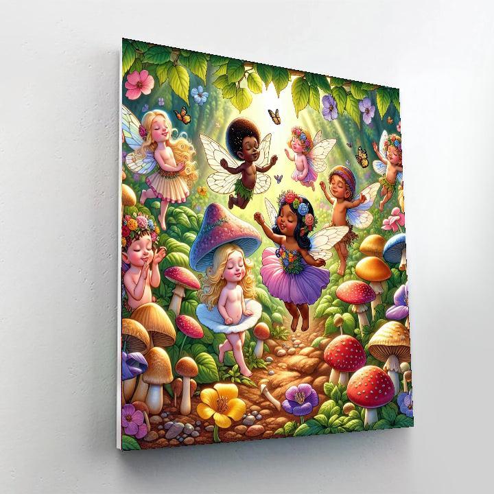 Garden Of Fairy Whimsy Number Painting