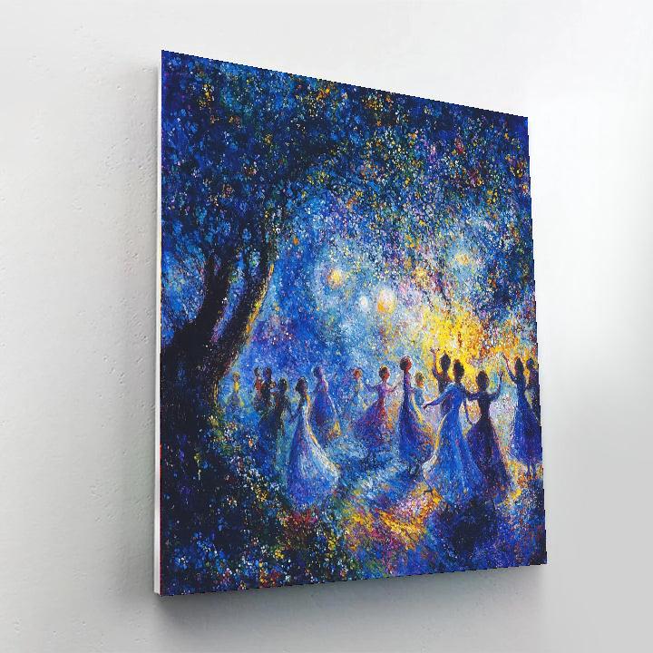 Marc Chagall Inspired Cosmic Dancers  Paint By Number