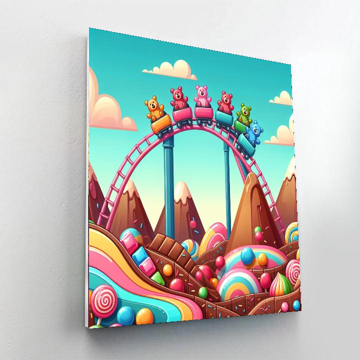 Candy Coaster Painting Number Kit
