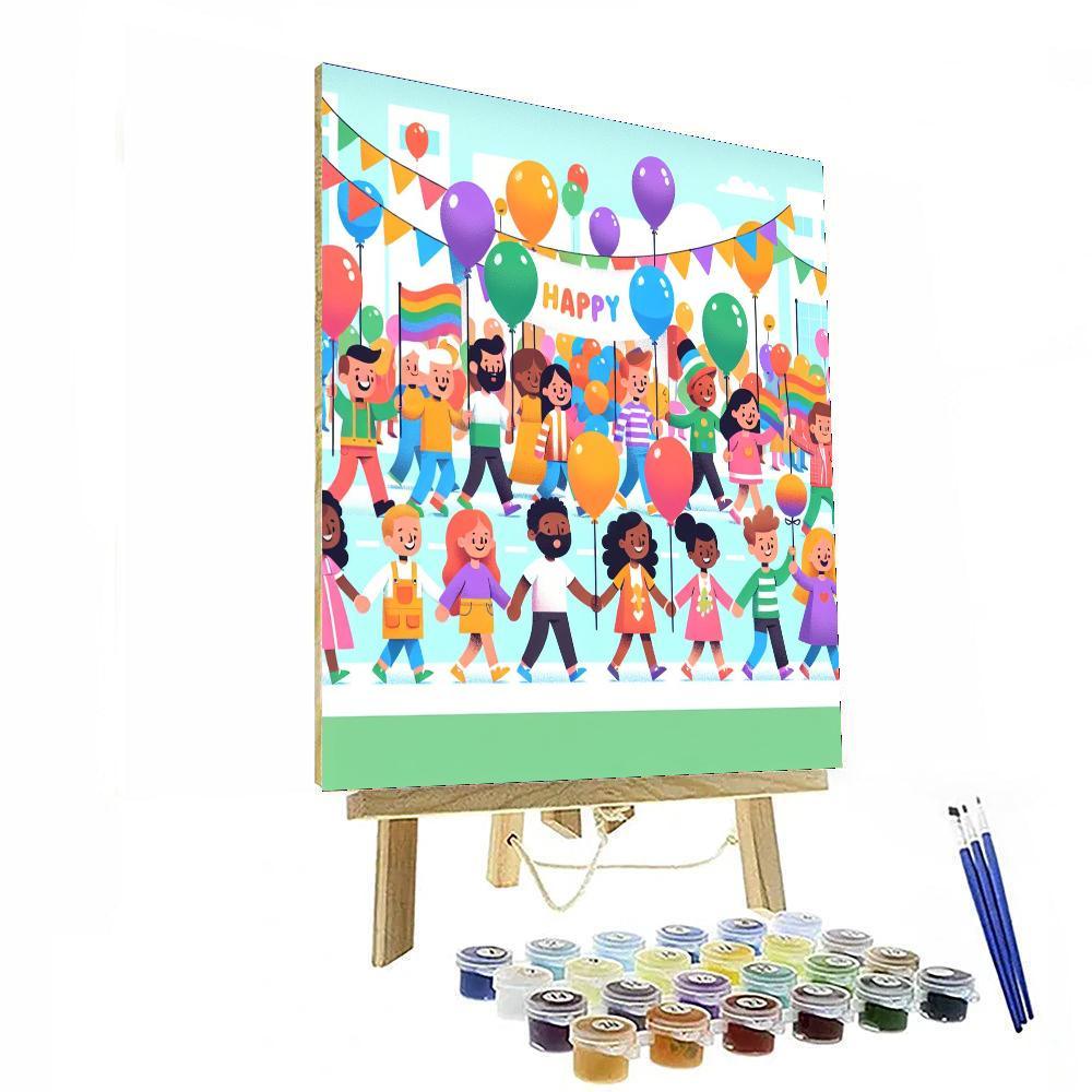 Happiness Parade Paint By Color