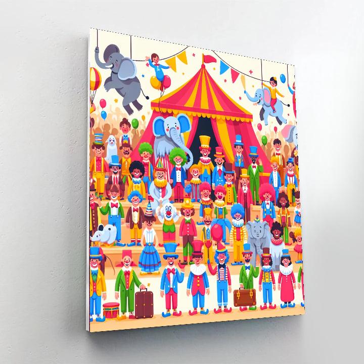 Circus Wonder Paint By Numbers Art