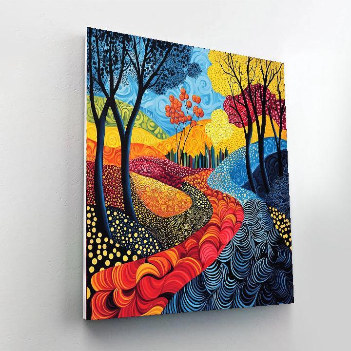 Yayoi Kusama Inspired Dreamscape Patterns  Paint By Numbers Kits