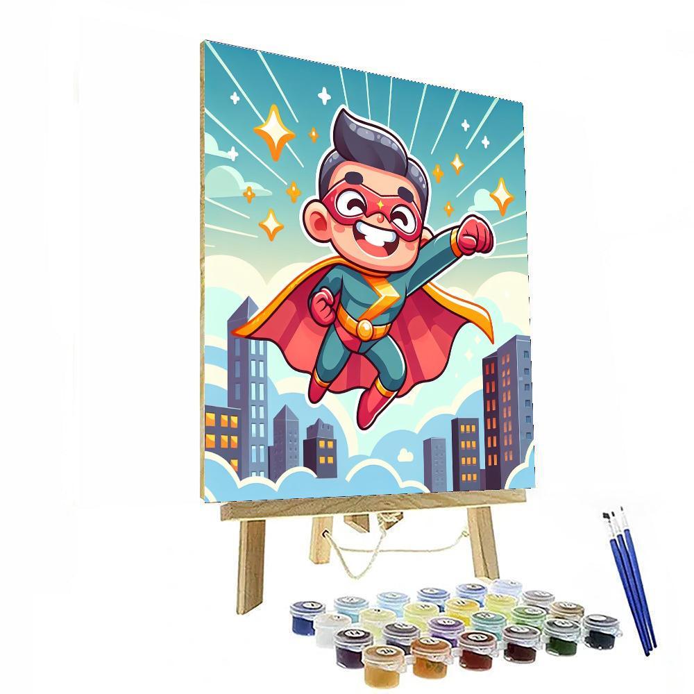 Sassy Superhero Painting Number Kit