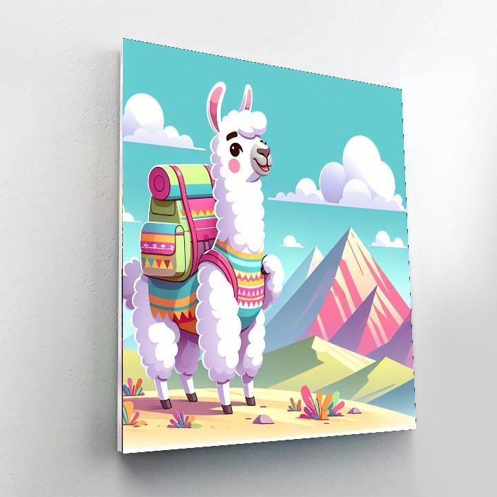 Adventure-loving Llama DIY Paint By Numbers