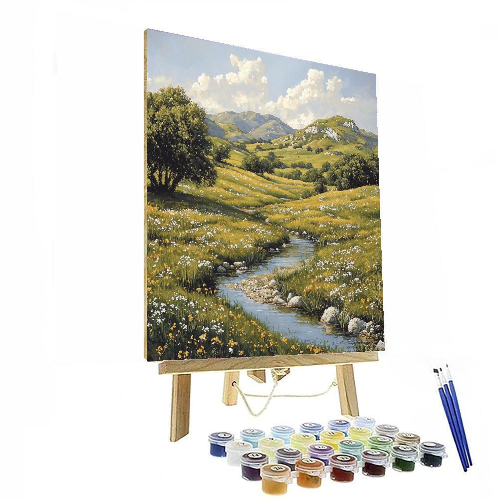 Albert Bierstadt Inspired The Peaceful Valley  Paint By Numbers Kits
