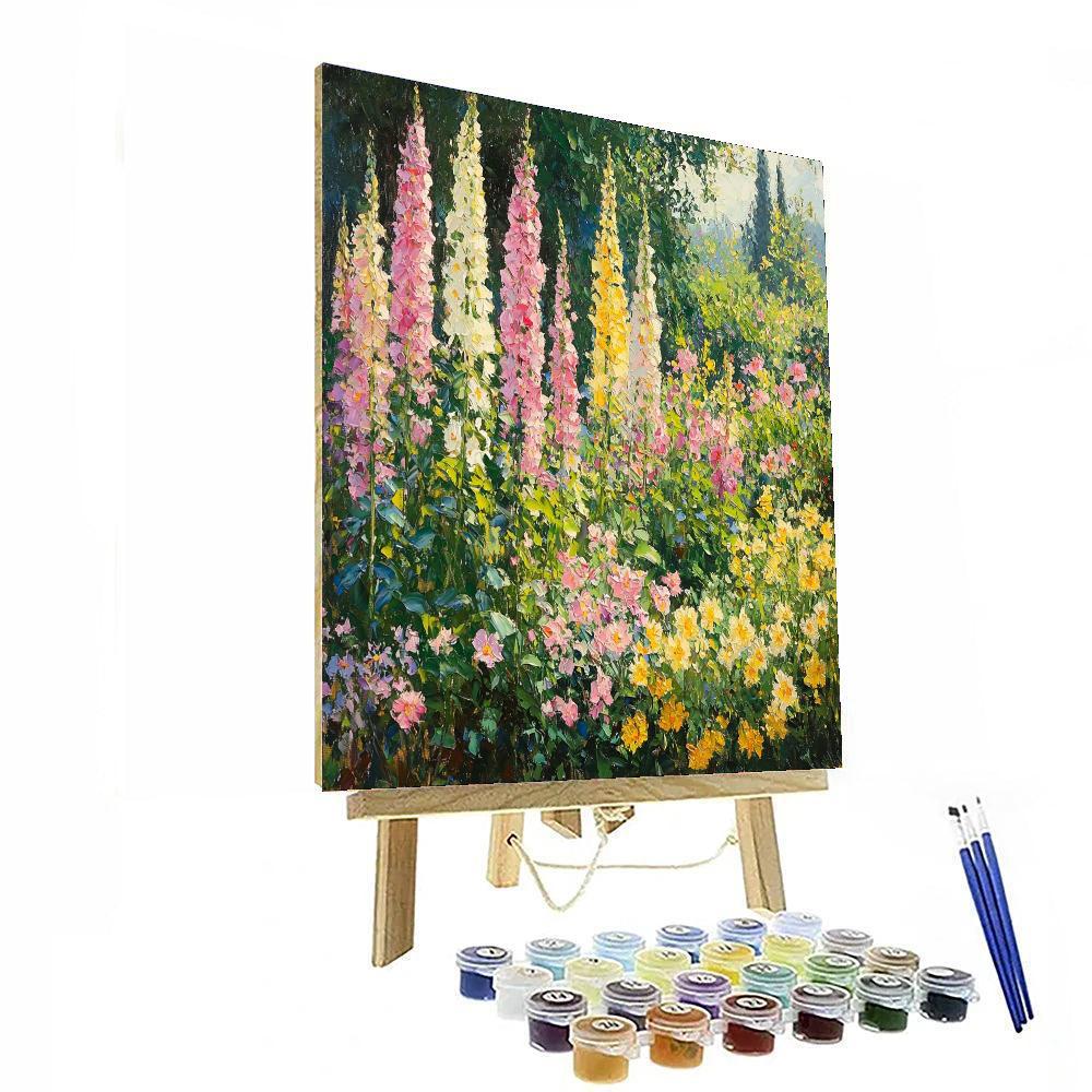 Claude Monet Inspired Radiant Garden Delight  Painting Number Kit