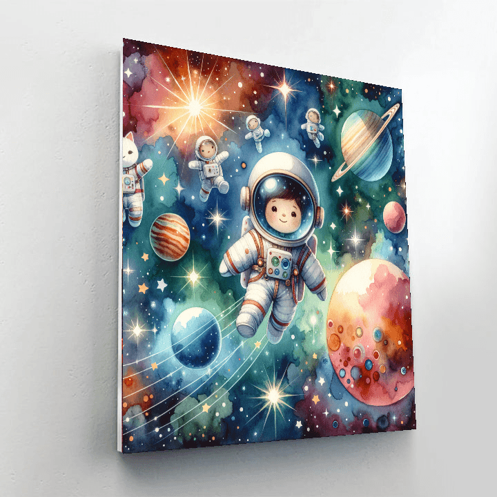 Charming Space Explorers Paint By Numbers Kits
