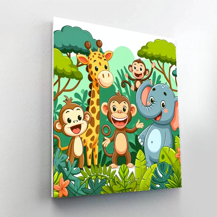 Wacky Wild Animals Paint By Numbers Kits