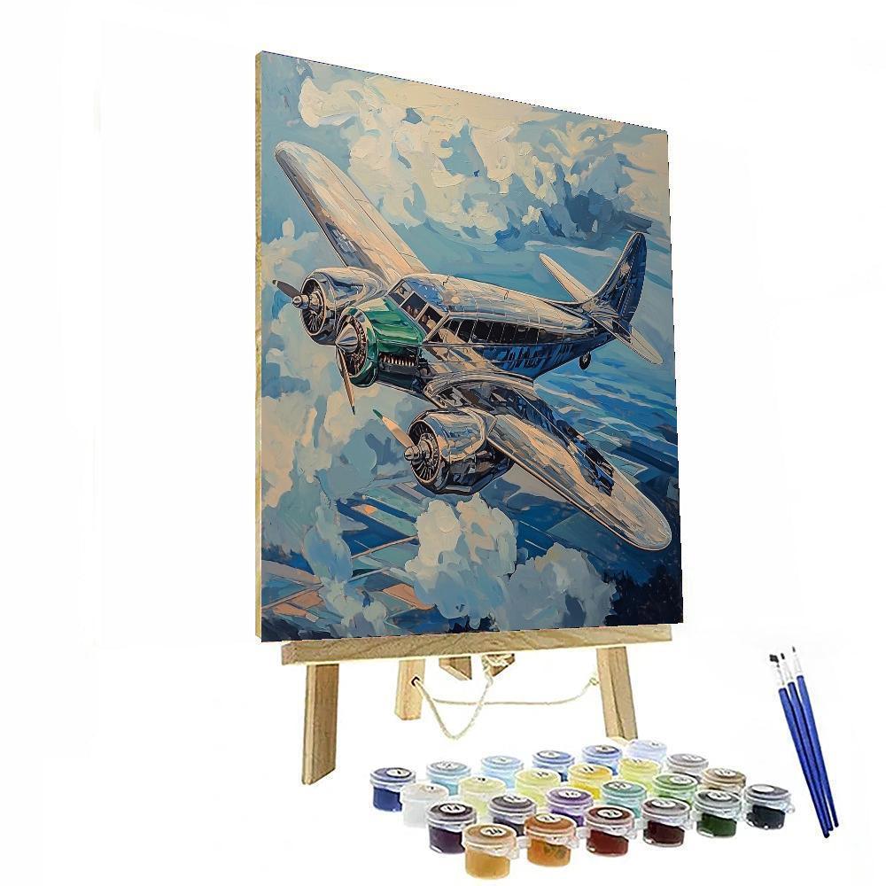 Tamara De Lempicka Inspired Pioneering Flight Marvel  Paint By Numbers Kits