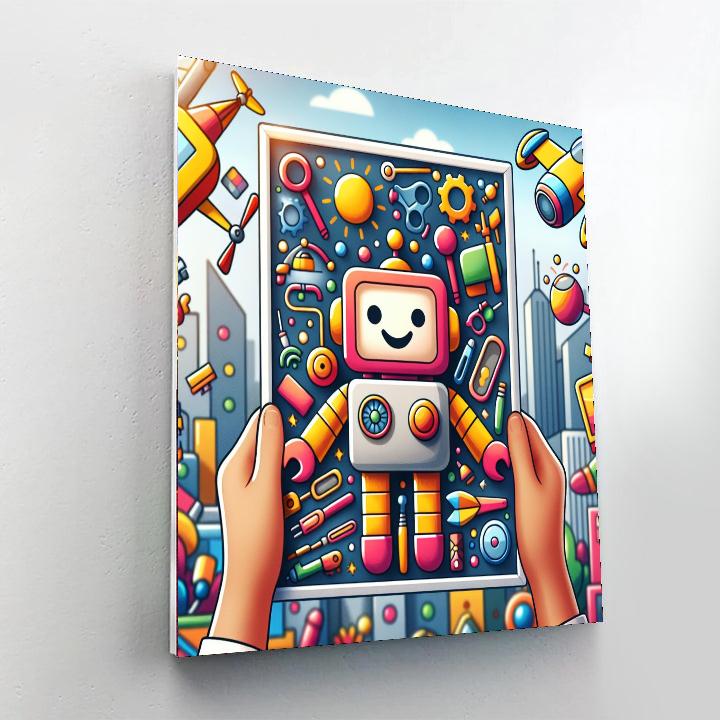 Robot Buddy Number Painting