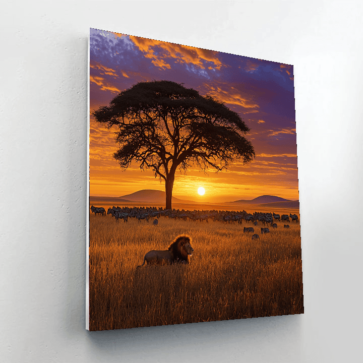 The Serengeti Painting Number Kit