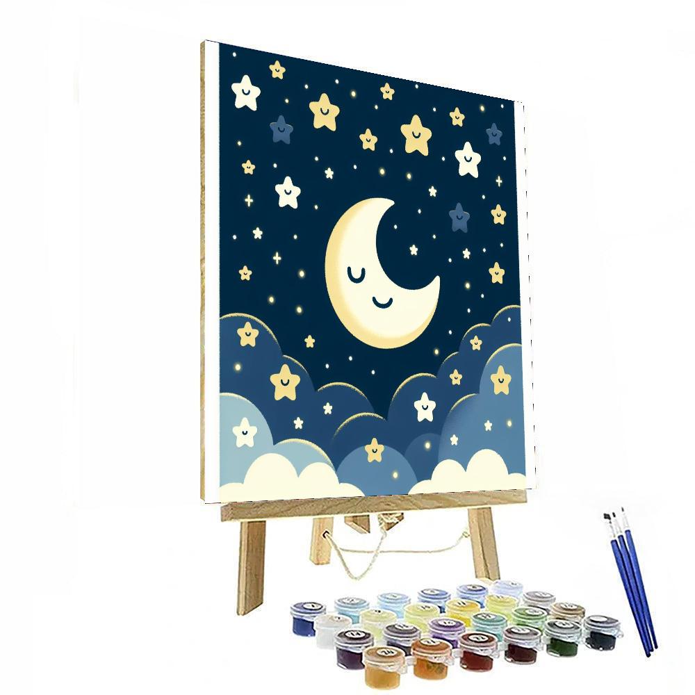 Dreamy Lullaby Stars Paint By Numbers Art