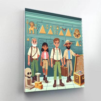 Mysterious Pyramid Expedition Numbered Painting Kits