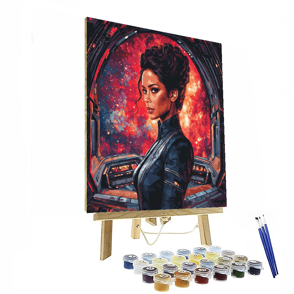 Zoe Saldana: Navigating Universes As A Starfleet Lieutenant Paint By Numbers Kits