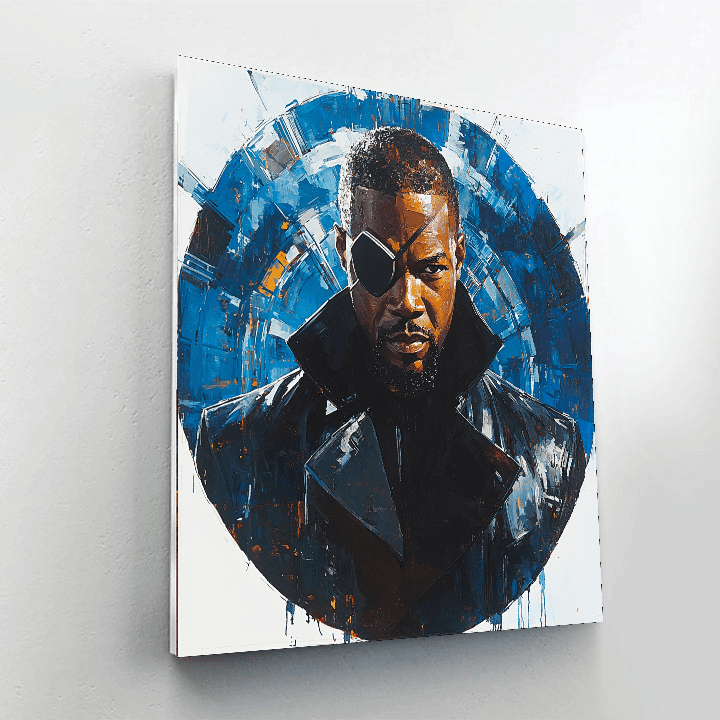 Samuel L. Jackson: The Steely Gaze Of Fury Painting Number Kit