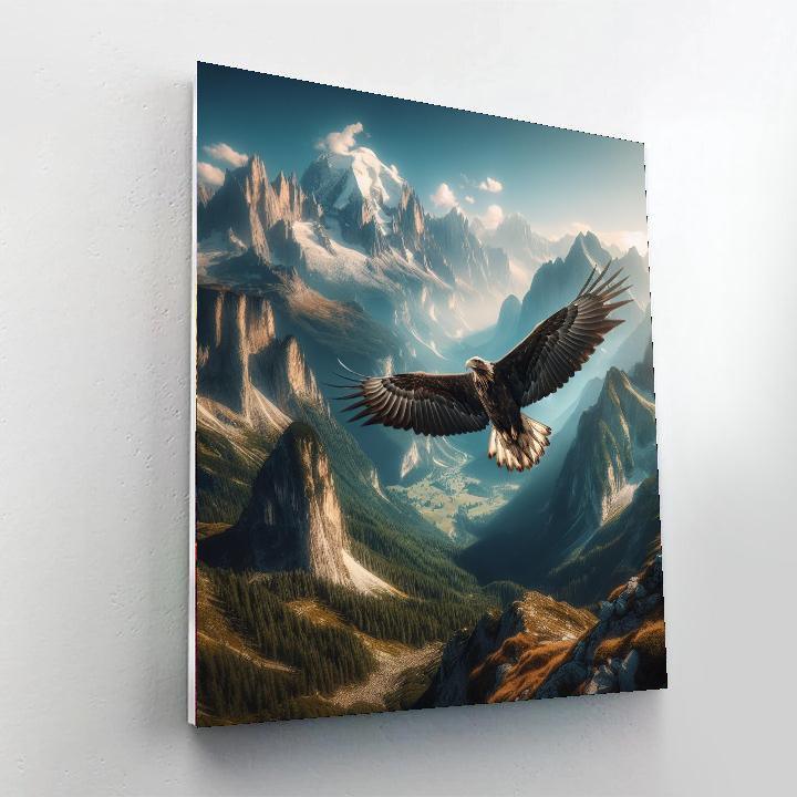 Eagle's Soaring Freedom Painting By Numbers Kit