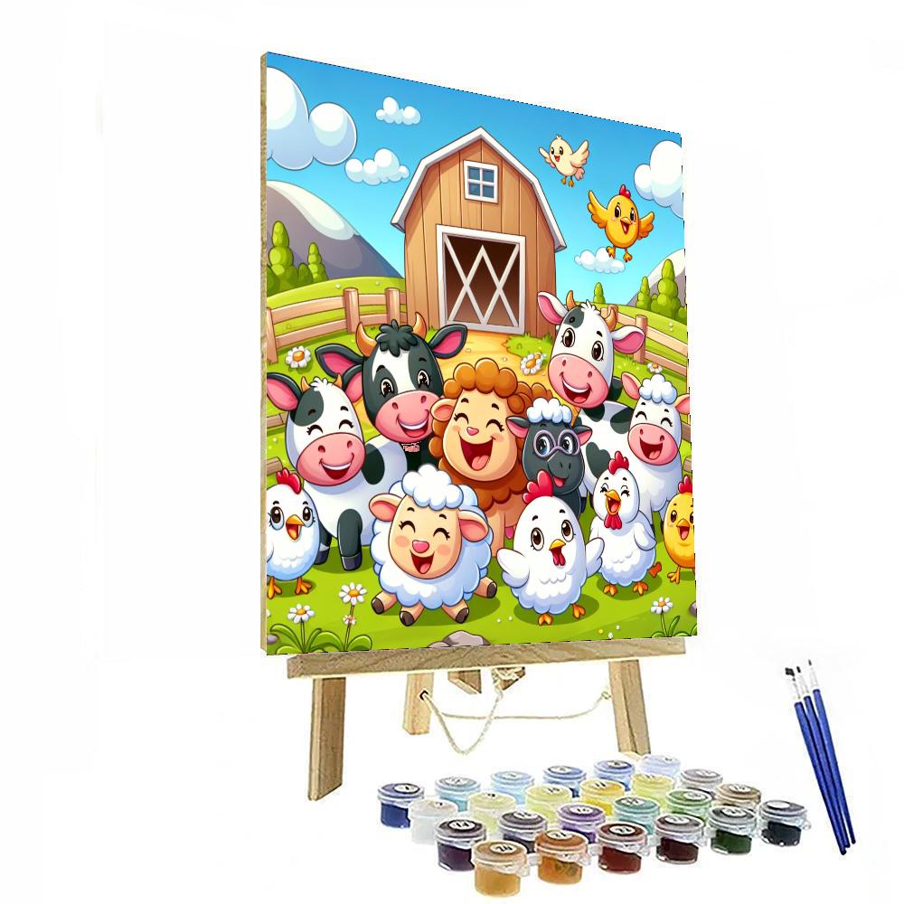 Joyful Farm Day Numbered Painting Kits