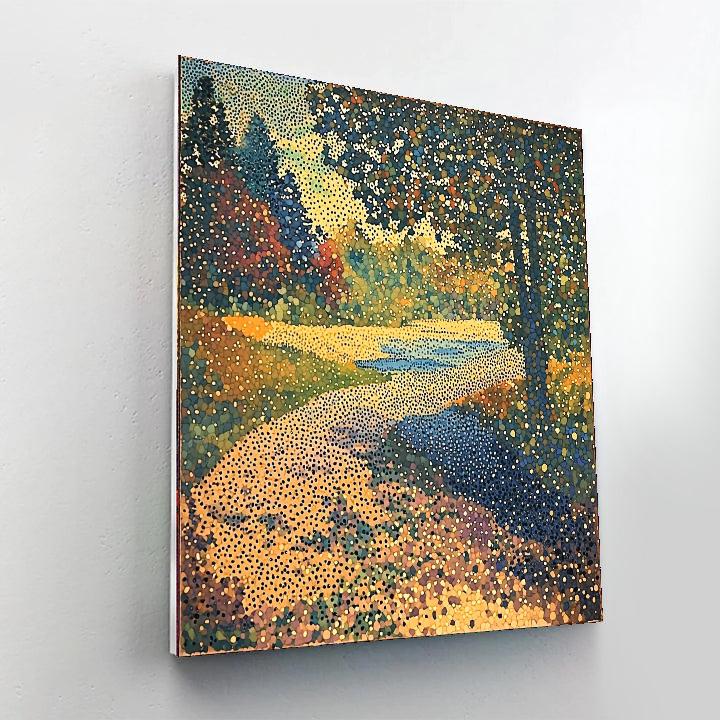 Georges Seurat Inspired Echos Of The Earth  Numbered Painting Kits